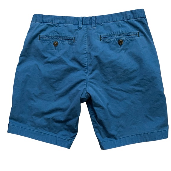 Ted Baker London Shorts Mens Size 36R Chino Flat Front Stretch Blue - Picture 2 of 5